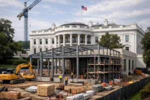 Bouw van nieuwe balzaal in Witte Huis gaat voorlopig door na gerechtelijke beslissing