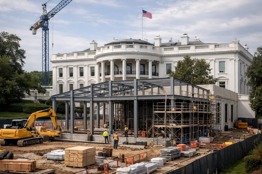 Bouw van nieuwe balzaal in Witte Huis gaat voorlopig door na gerechtelijke beslissing