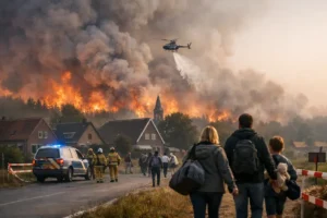 Grote natuurbranden zorgen voor evacuaties en ontruimingen in meerdere plaatsen