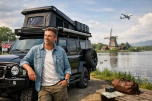 Man verkoopt woning en reist twee jaar wereldwijd in omgebouwde luxeauto