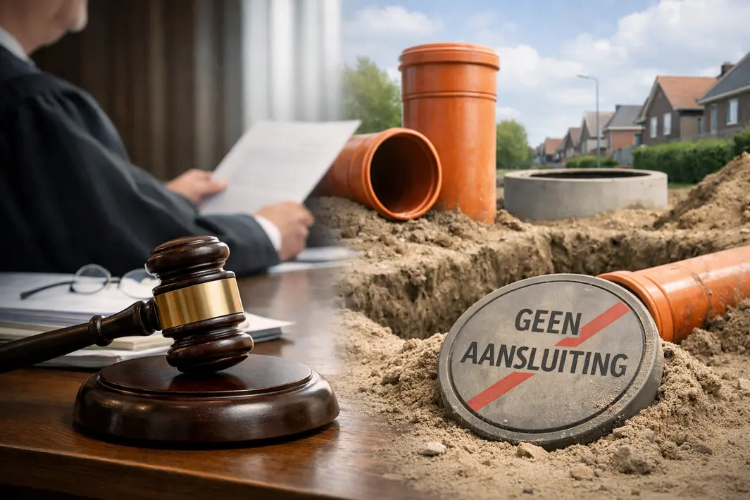 Rechter beslist over betaling rioolbelasting zonder aansluiting