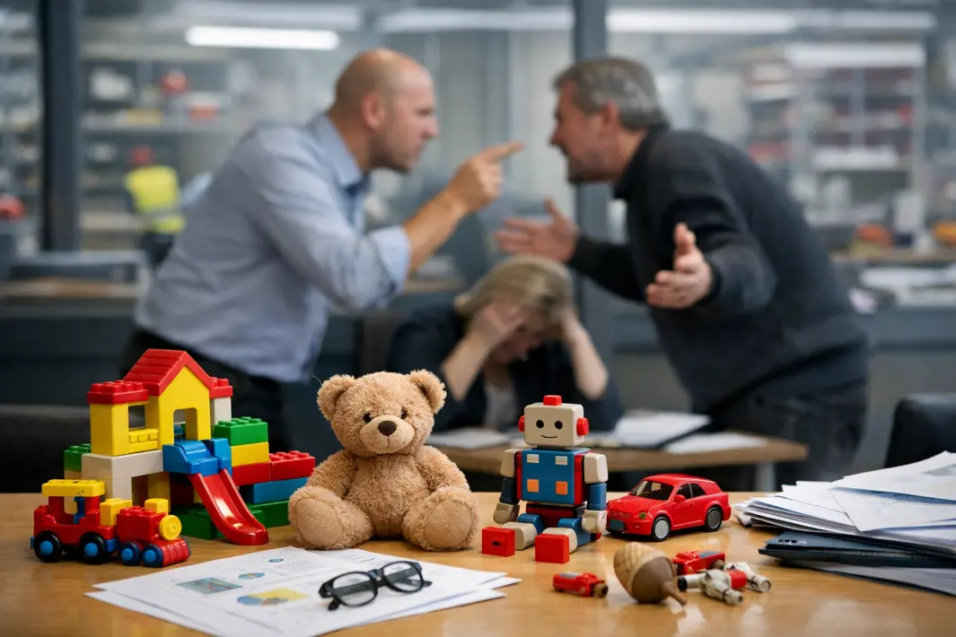 Speelgoedfabrikant kampt met grote uitdagingen en interne conflicten