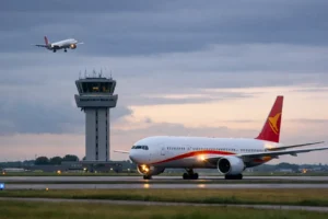 Vlucht naar Suriname moet uitwijken door onbevolkte verkeerstoren