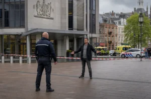 Beveiliger geconfronteerd met man die dreigt met bom op stadhuis in Den Haag