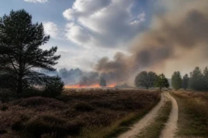 Opnieuw natuurbrand tussen Oirschot en Middelbeers gemeld