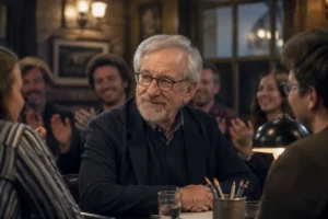 Regisseur Steven Spielberg maakt onverwachte verschijning tijdens quizavond in Londen