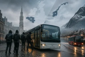 Tieners stelen stadsbussen: incidenten in België en Noorwegen