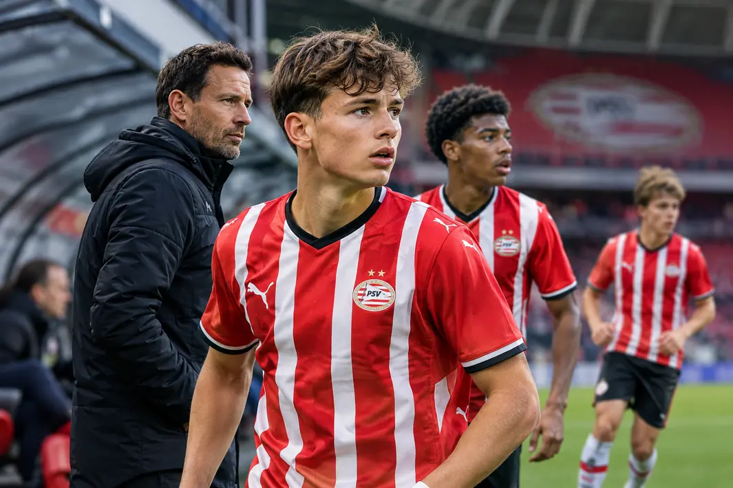 Jonge spelers worden nu massaal ingezet bij PSV door personele problemen