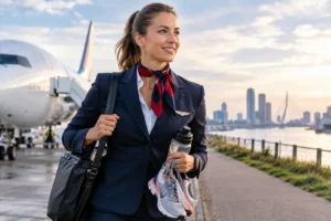 Stewardess combineert drukke baan met intensieve marathonvoorbereiding